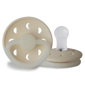 Open image in slideshow, Moon Phase Night Silicone Pacifier | Cream
