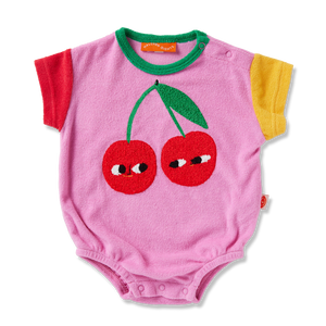 Open image in slideshow, Cherry Terry Bodysuit
