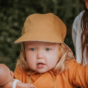 Baby Reversible Flap Sun Hat | Meredith/ Maize