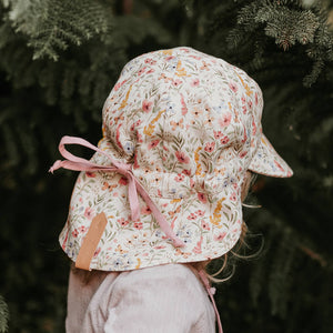 Baby Reversible Flap Sun Hat | Paris/ Rosa