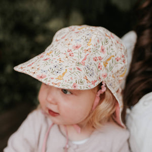 Baby Reversible Flap Sun Hat | Paris/ Rosa