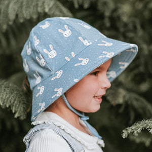Kids Ponytail Bucket Sun Hat | Bunny